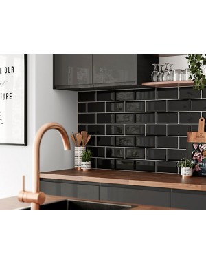 Πλακάκια Τουβλάκια METRO NEGRO 10x20