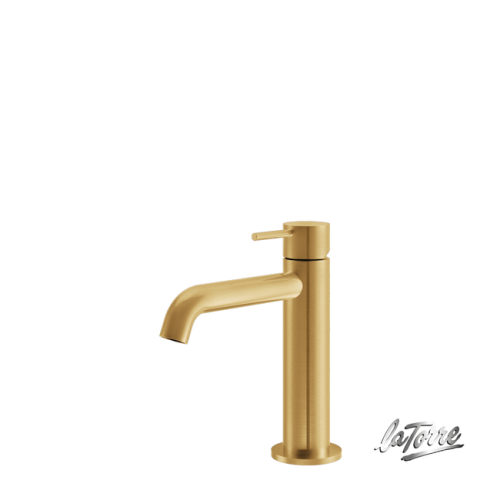 ΜΠΑΤ.ΝΙΠΤ+ΒΑΛΒ.CLIC-CLAC ELLE316 INOX PVD BRUSHED GOLD