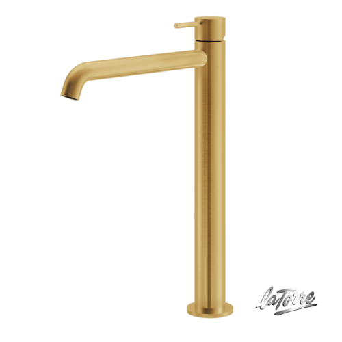 ΜΠΑΤ.ΝΙΠΤ.ΥΨΗΛΗ+ΒΑΛΒ.CLIC-CLAC ELLE316 INOX PVD BRUSHED GOLD