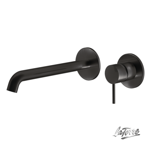 ΜΠΑΤ.ΝΙΠΤ.ΤΟΙΧΟΥ ELLE 316 LA TORRE INOX PVD BLACK BRUSHED