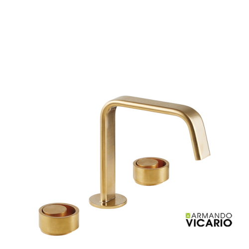 ΜΠΑΤ.ΝΙΠΤ.3 ΟΠΩΝ ΜΕ ΒΑΛΒ.CLIC-CLAC HALO VICARIO BRUSHED GOLD