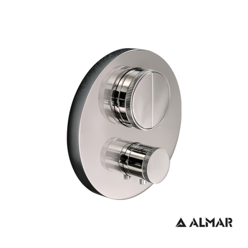 ΘΕΡΜΟΣΤΑΤΙΚΟΣ  ΜΙΚΤΗΣ 2 ΕΞΟΔ."PUSH" ALMAR INOX