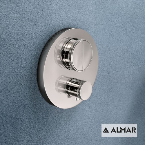 ΘΕΡΜΟΣΤΑΤΙΚΟΣ  ΜΙΚΤΗΣ 2 ΕΞΟΔ."PUSH" ALMAR INOX