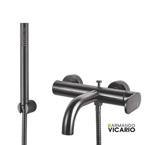 ΜΠΑΤ.ΛΟΥΤΡΟΥ SLIM VICARIO BLACK BRUSHED