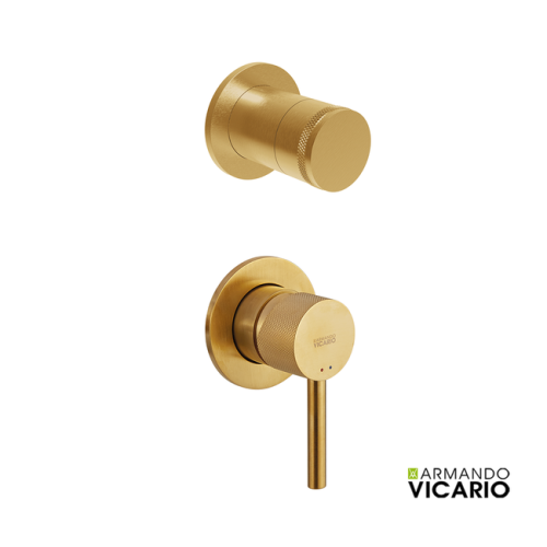 ΜΙΚΤ. ΕΝΤΟΙΧ. ΜΕ ΕΚΤΡΟΠΕΑ 2 ΕΞΟΔΩΝ INDUSTRIAL VICARIO GOLD BRUSHED