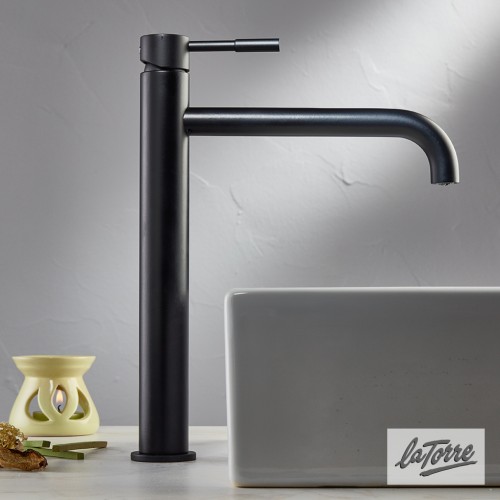 ΜΠΑΤ.ΝΙΠΤ.ΥΨΗΛΗ+ΒΑΛΒ.CLIC-CLAC TECH LA TORRE BLACK MATT