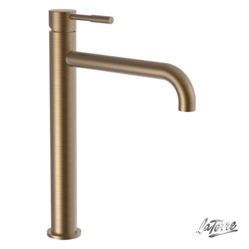 ΜΠΑΤ.ΝΙΠΤ.ΥΨΗΛΗ+ΒΑΛΒ.CLIC-CLAC TECH LA TORRE BRONZE BRUSHED