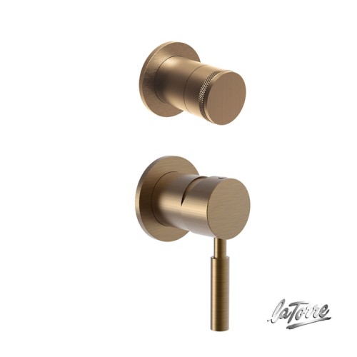 ΜΙΚΤ. ΕΝΤΟΙΧ. ΜΕ ΕΚΤΡΟΠΕΑ 2 ΕΞΟΔΩΝ TECH LA TORRE BRONZE BRUSHED