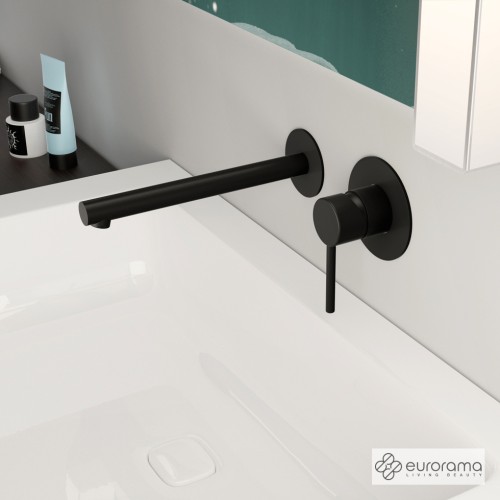 ΜΠΑΤΑΡΙΑ ΝΙΠΤΗΡΟΣ ΤΟΙΧΟΥ TONDA EURORAMA BLACK MATT